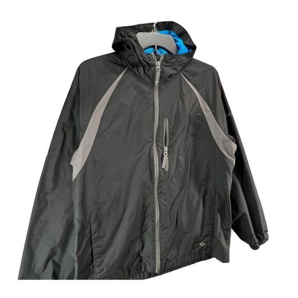 Columbia Boys Youth Jacket Size XL Zip Front Lined Windbreaker Hooded Outdoors - Picture 2 of 16
